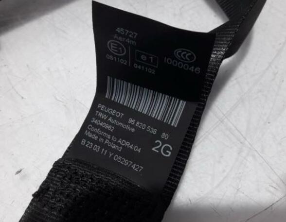 Safety Belts PEUGEOT 5008 (0E, 0U)