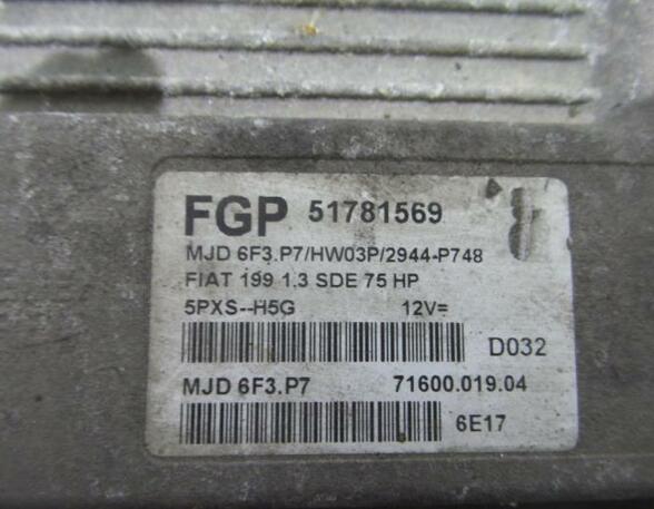 Control unit for engine FIAT Grande Punto (199), FIAT Punto Evo (199)