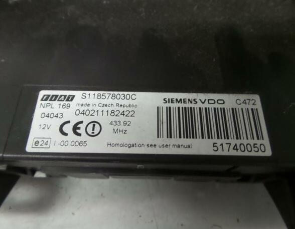 Control unit for engine FIAT Panda (169)