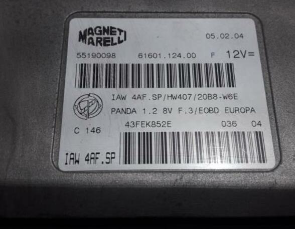 Control unit for engine FIAT Panda (169)