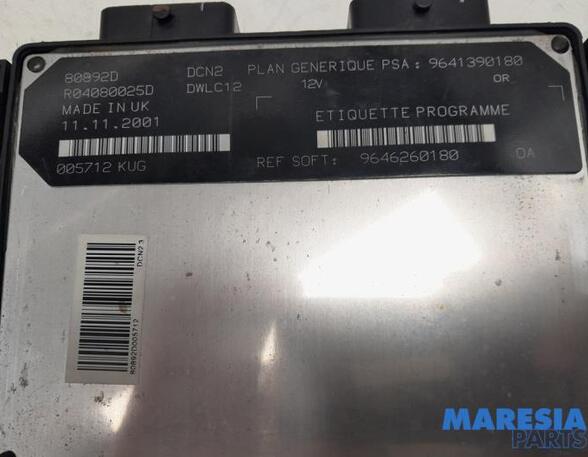 Control unit for engine CITROËN BERLINGO / BERLINGO FIRST Box Body/MPV (M_)