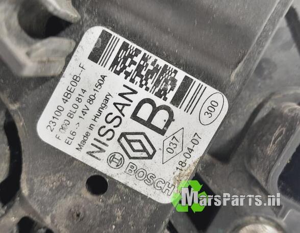 Alternator NISSAN QASHQAI II SUV (J11, J11_)