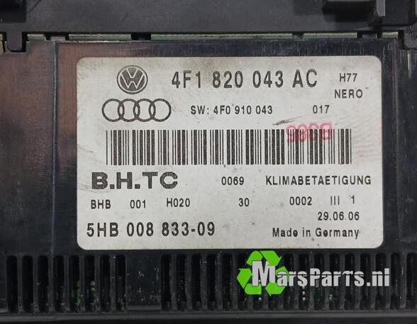 Heating & Ventilation Control Assembly AUDI A6 (4F2, C6)