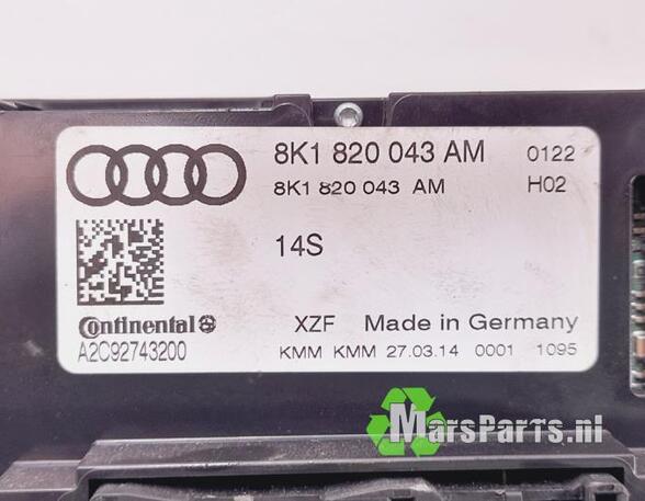 Heating & Ventilation Control Assembly AUDI A4 (8K2, B8), AUDI A4 (8W2, 8WC, B9)