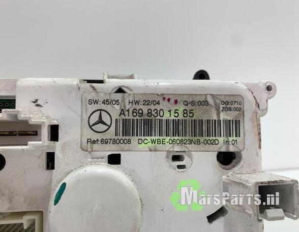 Heating & Ventilation Control Assembly MERCEDES-BENZ B-CLASS (W245)