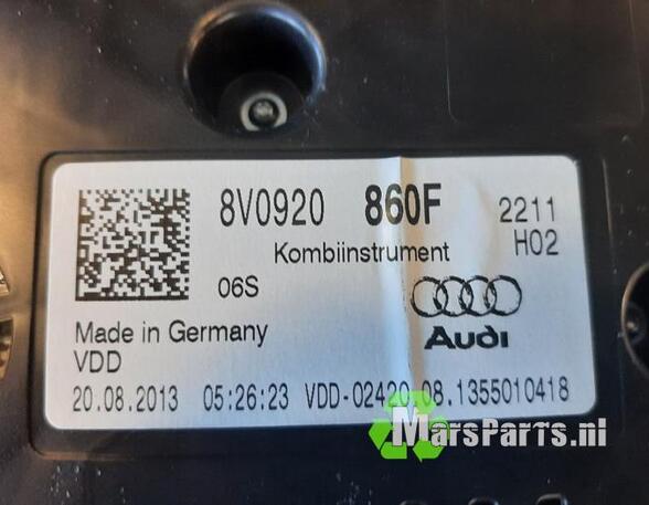 Tachometer (Revolution Counter) AUDI A3 Limousine (8VS, 8VM)