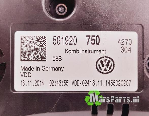 Toerenteller VW GOLF VII (5G1, BQ1, BE1, BE2)