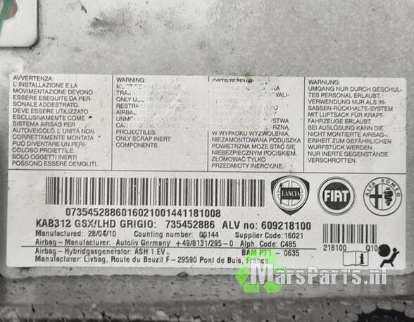 Driver Steering Wheel Airbag FIAT 500 (312_), FIAT 500 C (312_)