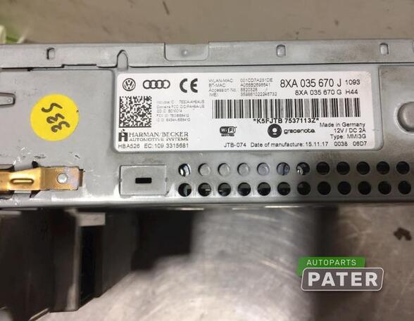 CD-Radio AUDI A1 Sportback (8XA, 8XF), AUDI A1 (8X1, 8XK)