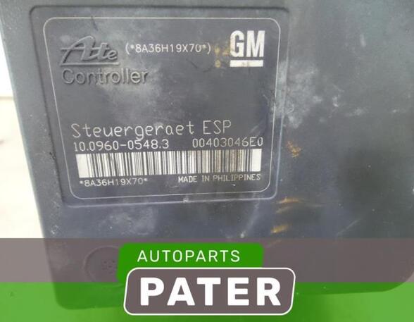 Abs Hydraulic Unit OPEL ASTRA H Estate (A04)