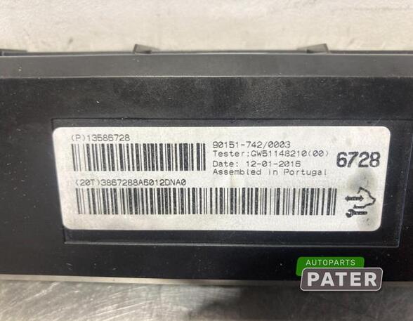 Control unit OPEL ASTRA J Sports Tourer (P10), OPEL ZAFIRA TOURER C (P12)