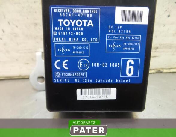 Control unit TOYOTA PRIUS Hatchback (_W2_)