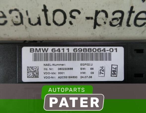 Heating & Ventilation Control Assembly BMW 1 (E81), BMW 1 (E87), BMW 1 Coupe (E82)