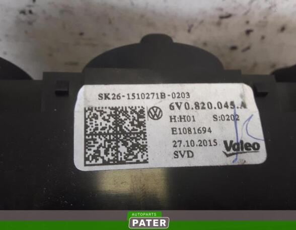 Heating & Ventilation Control Assembly SKODA FABIA III Estate (NJ5)