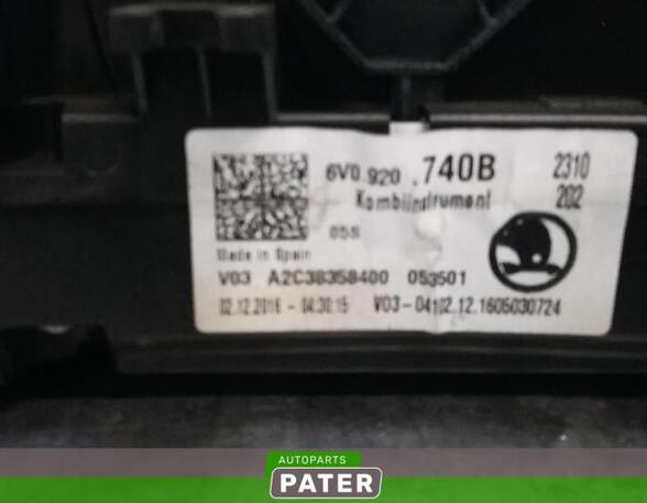 
Drehzahlmesser Skoda Fabia III Kombi NJ 6V0920740B P9337868
