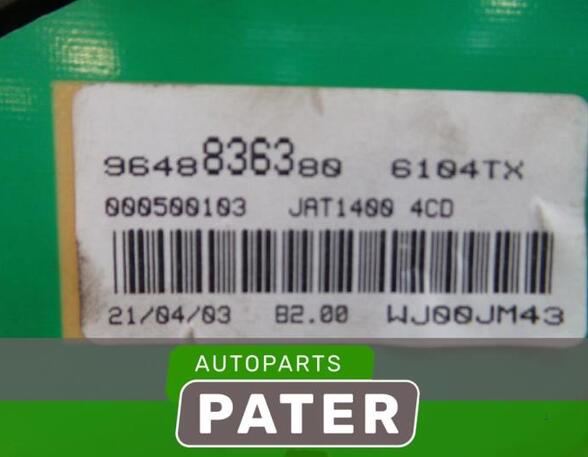 Toerenteller PEUGEOT 206 Hatchback (2A/C), PEUGEOT 206 SW (2E/K)