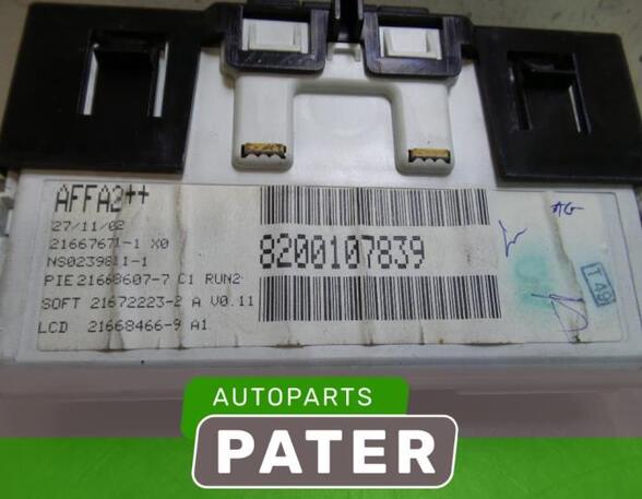 Instrument Cluster RENAULT MEGANE II (BM0/1_, CM0/1_), RENAULT MEGANE II Saloon (LM0/1_)