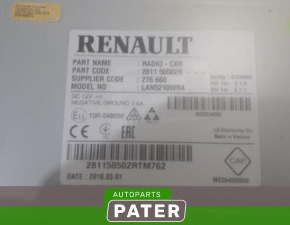 Navigation System RENAULT CAPTUR I (J5_, H5_), RENAULT CLIO IV (BH_), RENAULT CLIO III (BR0/1, CR0/1)