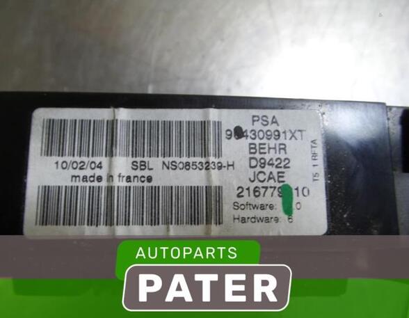 Coolant Temperature Gauge PEUGEOT 307 CC (3B)