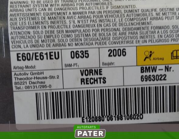 Side Airbag BMW 5 (E60), BMW 5 (F10)