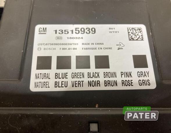 Control unit central electric (BCM) OPEL CORSA E (X15)