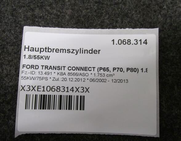 Hoofdremcilinder FORD TRANSIT CONNECT (P65_, P70_, P80_)