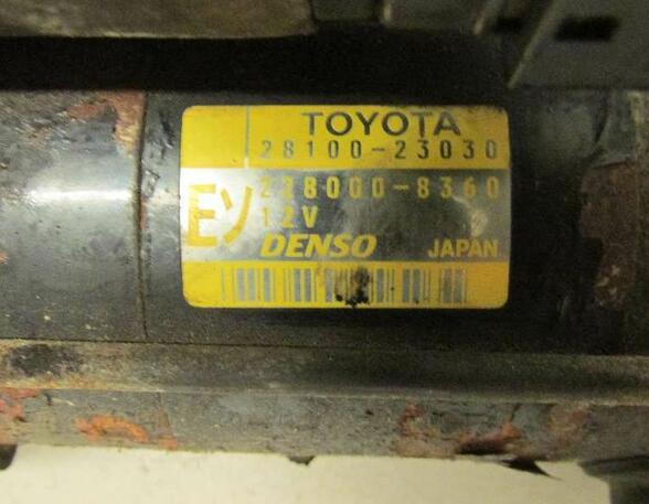 Startmotor TOYOTA Yaris (NCP1, NLP1, SCP1)