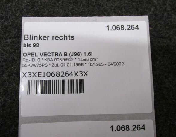 Blinker rechts bis 98 OPEL VECTRA B CC (38) 1.8I 16V 85 KW