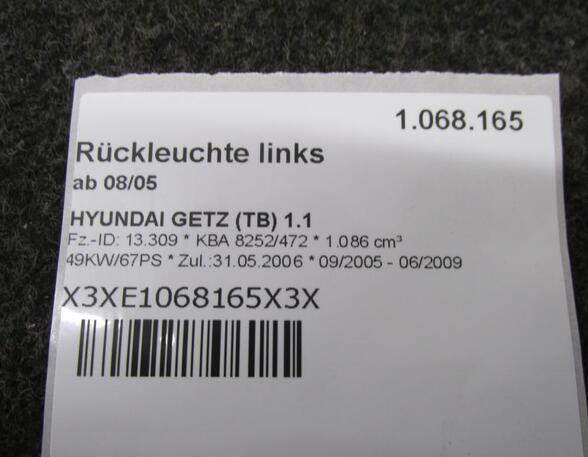 Achterlicht HYUNDAI GETZ (TB)