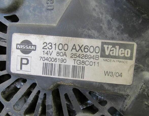 Dynamo (Alternator) NISSAN Micra III (K12)