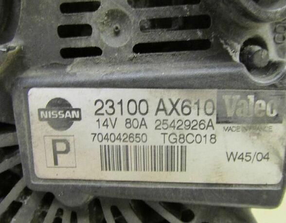 Dynamo (Alternator) NISSAN Micra III (K12)