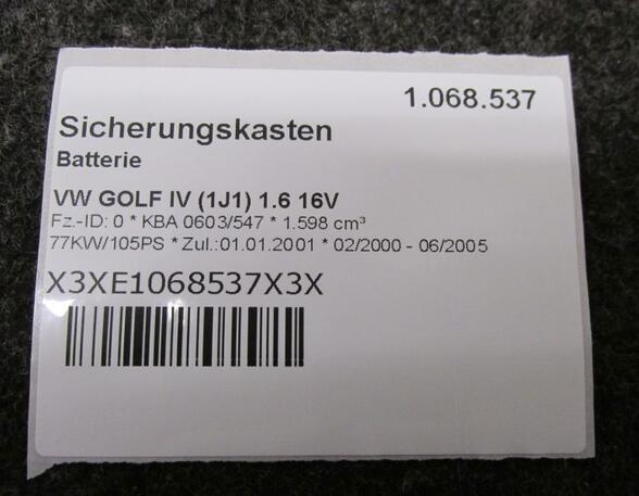 Sicherungskasten Batterie VW GOLF IV (1J1) 1.6 16V 77 KW