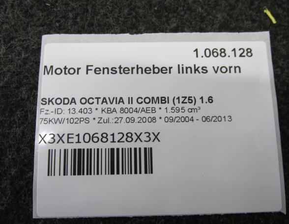 Elektrische motor raamopener SKODA OCTAVIA II Combi (1Z5)