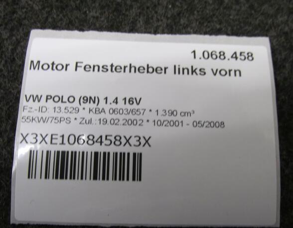 Electric Window Lift Motor VW POLO (9N_)