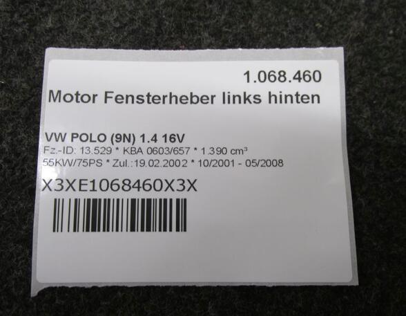 Electric Window Lift Motor VW POLO (9N_)