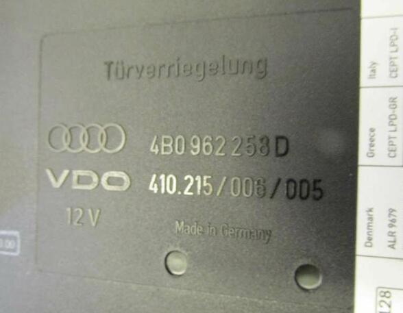 Steuergerät Türverriegelung AUDI A6 AVANT (4B  C5) 1.9 TDI 81 KW