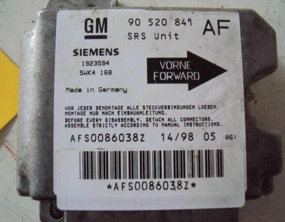 Airbag Control Unit OPEL Astra G CC (F08, F48)