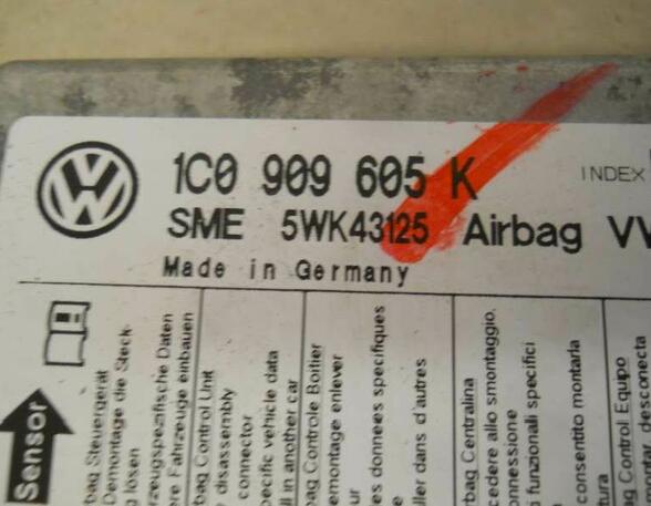 Airbag Control Unit VW Fox Schrägheck (5Z1, 5Z3, 5Z4)