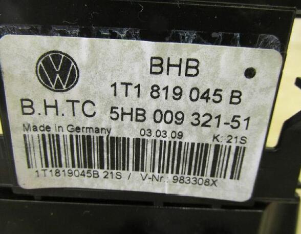 Heating & Ventilation Control Assembly VW Caddy III Kasten/Großraumlimousine (2CA, 2CH, 2KA, 2KH)