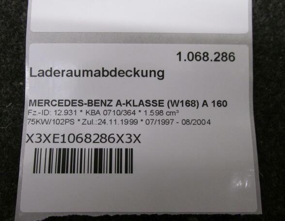 Kofferruimteafdekking MERCEDES-BENZ A-CLASS (W168)