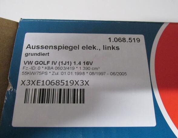 Aussenspiegel elek.  links grundiert VW GOLF IV (1J1) 1.4 16V 55 KW