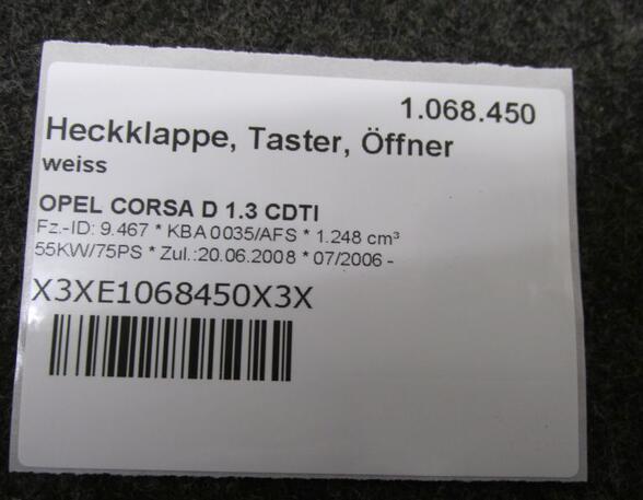 Achterklephendel OPEL CORSA D (S07)