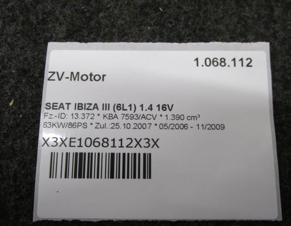 Motor Achterklep SEAT IBIZA III (6L1)