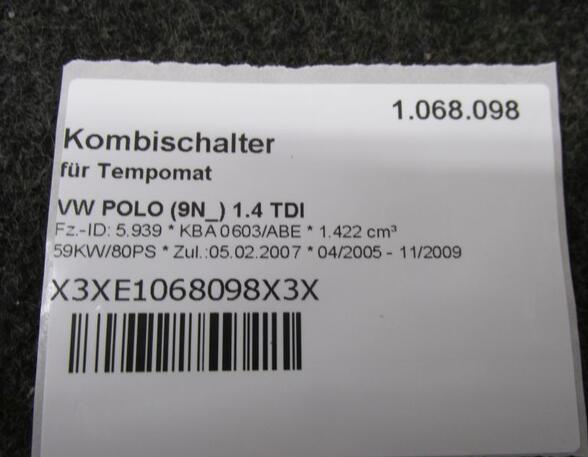 Kombischalter für Tempomat VW POLO (9N_) 1.4 TDI 59 KW