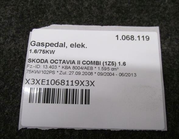 Accelerator Cable SKODA OCTAVIA II Combi (1Z5)