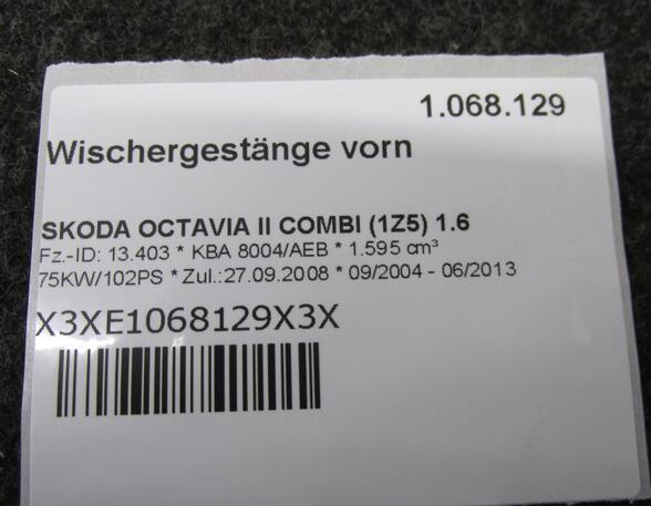 Wischergestänge vorn  SKODA OCTAVIA II COMBI (1Z5) 1.6 75 KW