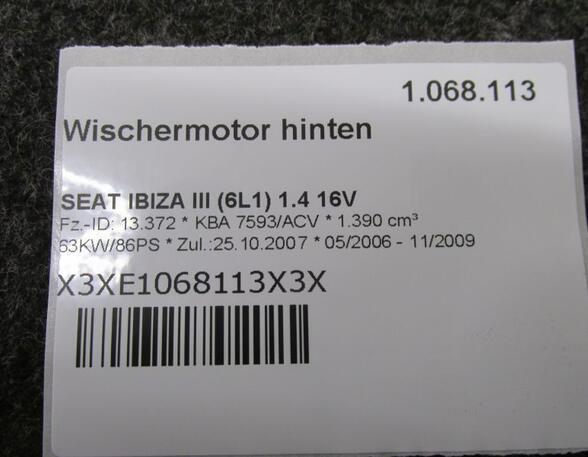 Wiper Motor SEAT IBIZA III (6L1)