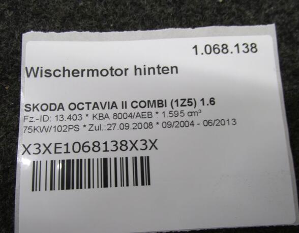 Wiper Motor SKODA OCTAVIA II Combi (1Z5)