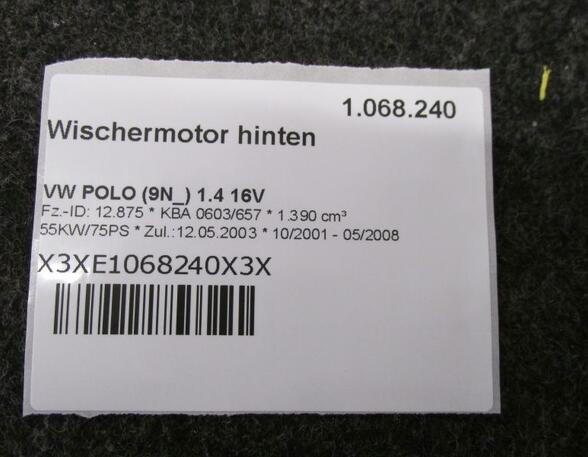 Ruitenwissermotor VW POLO (9N_)