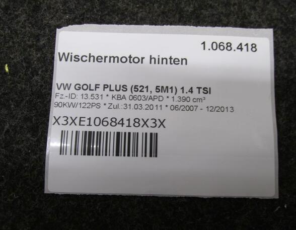 Wiper Motor VW GOLF PLUS (5M1, 521)